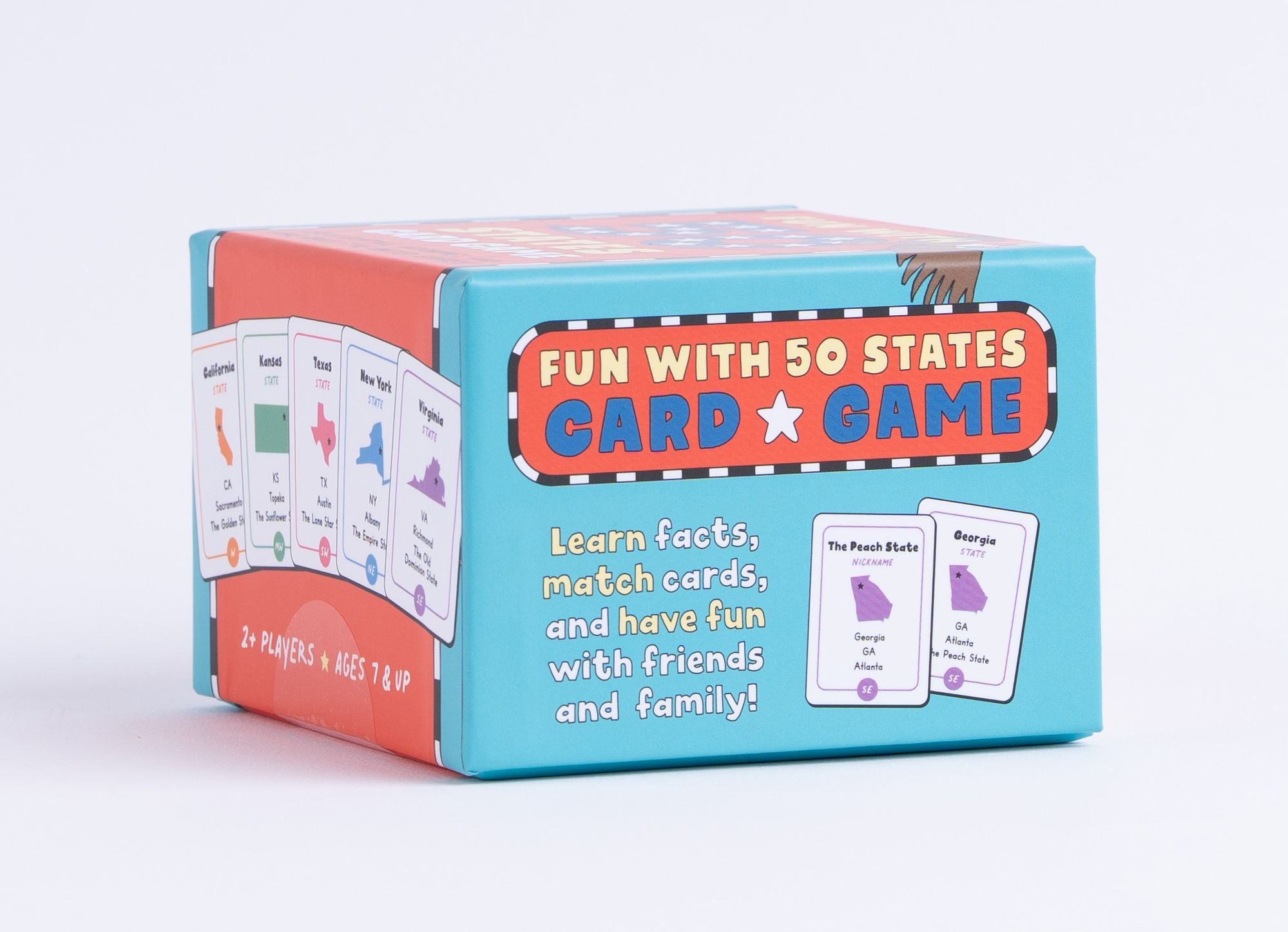 Fun with 50 States Card Game: Learn Capitals, Nicknames, and More about the United States!