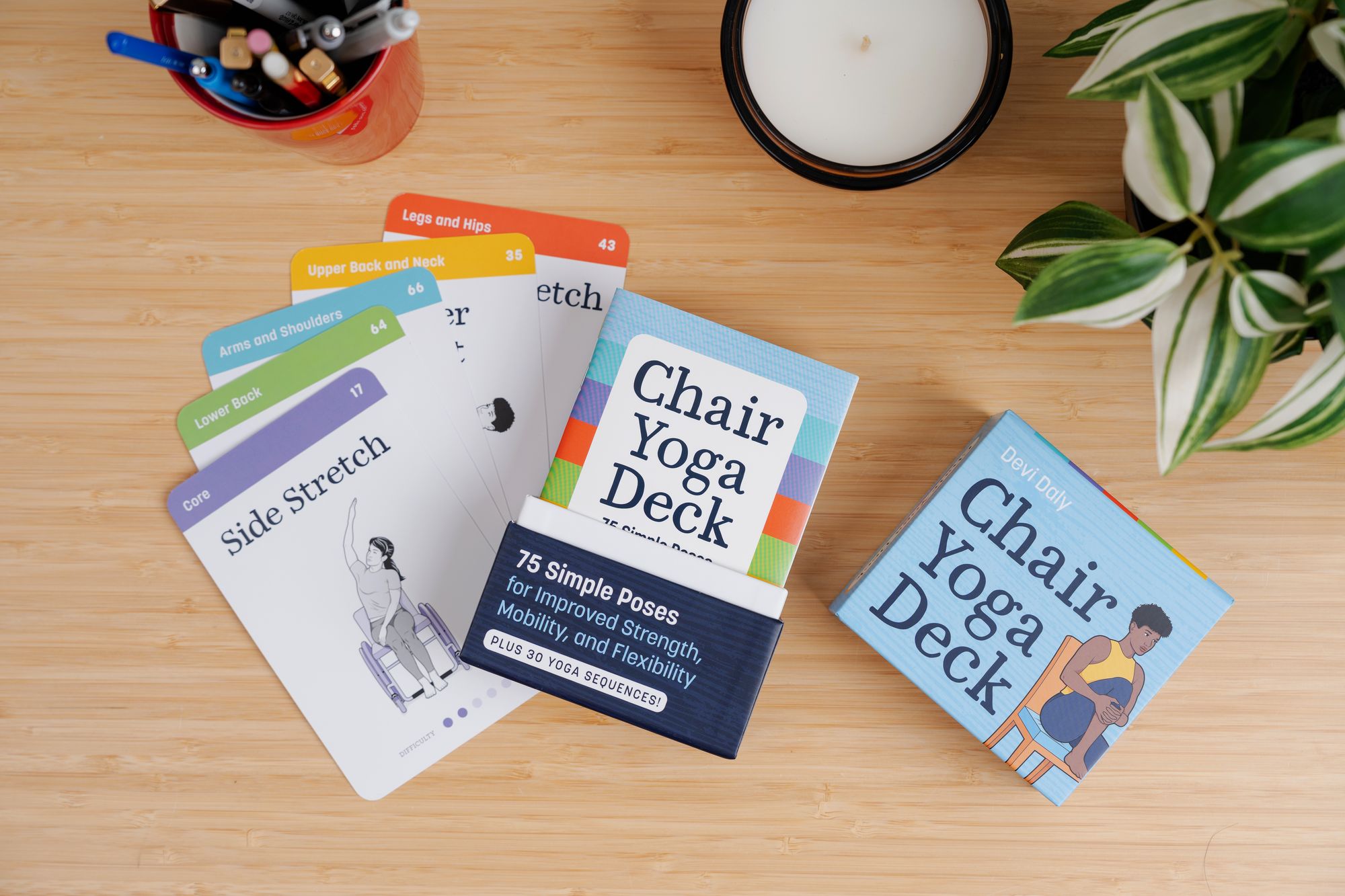 Chair Yoga Deck: 75 Simple Poses for Improved Strength, Mobility, and Flexibility
