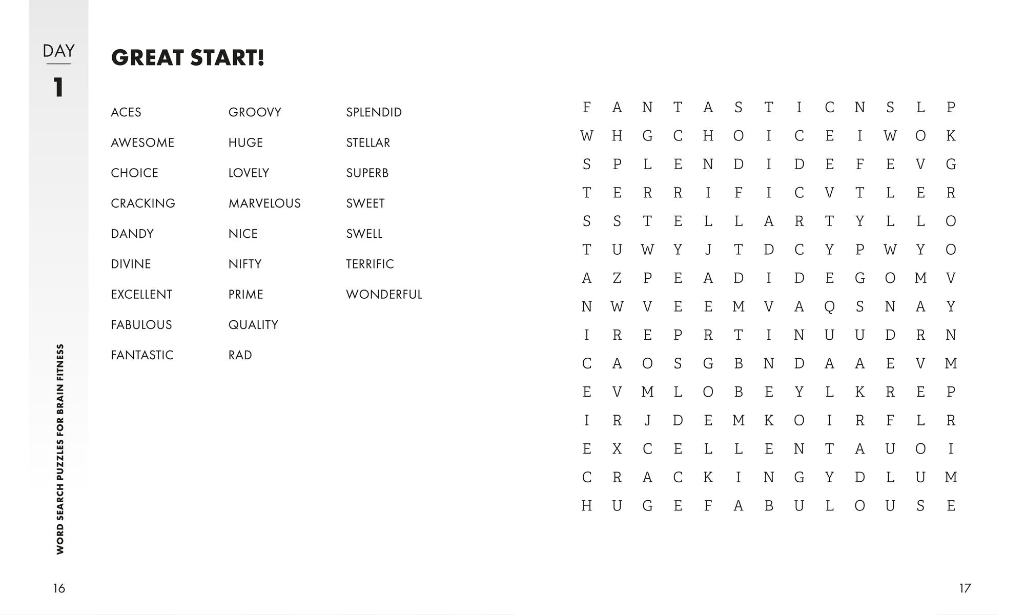 Word Search Puzzles for Brain Fitness: 90-Day Challenge to Engage Your Mind and Improve Focus