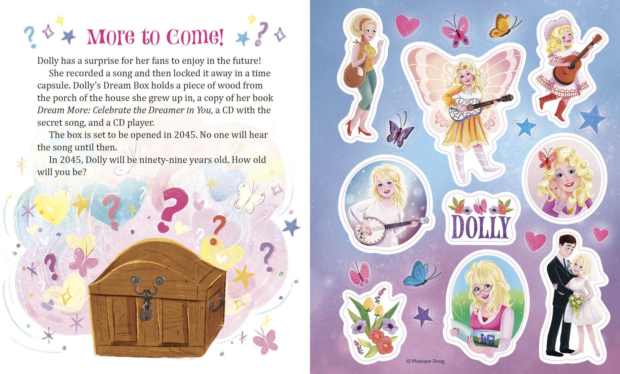 Dolly Parton Ultimate Fan Edition Little Golden Book Biography: 22 Bonus Pages! Stickers!