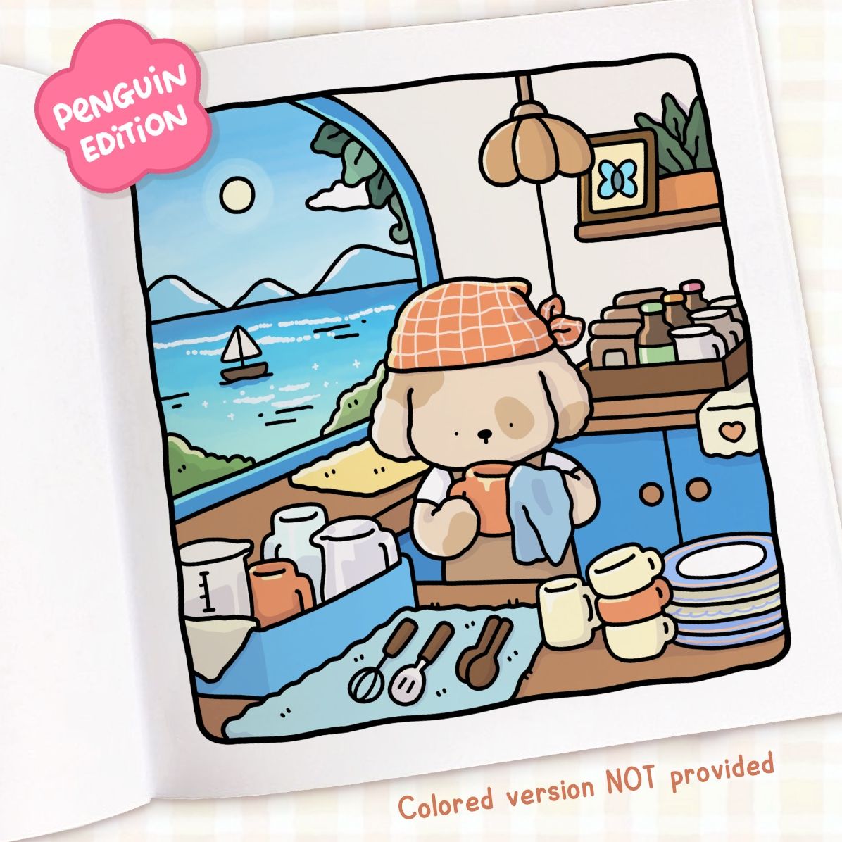 Cozy Cafe: Coloring Book for Adults and Kids