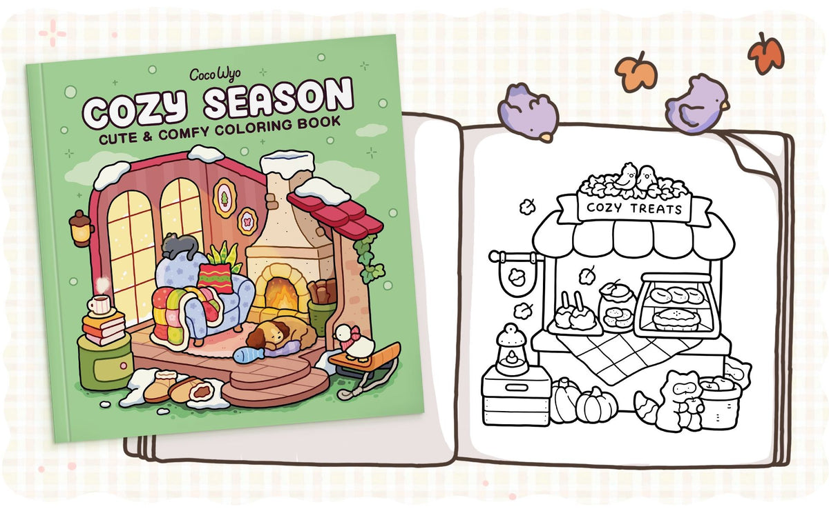 Cozy Season: Coloring Book for Adults and Kids