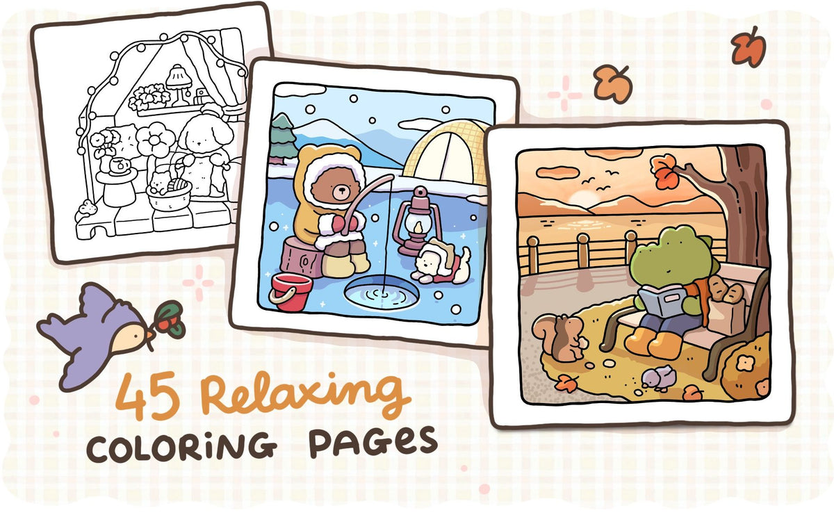 Cozy Season: Coloring Book for Adults and Kids
