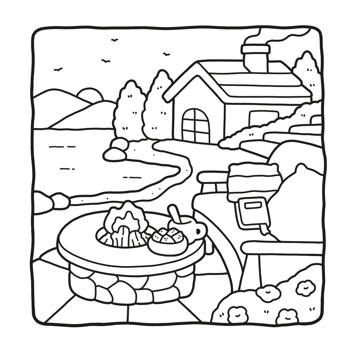 Cozy Season: Coloring Book for Adults and Kids