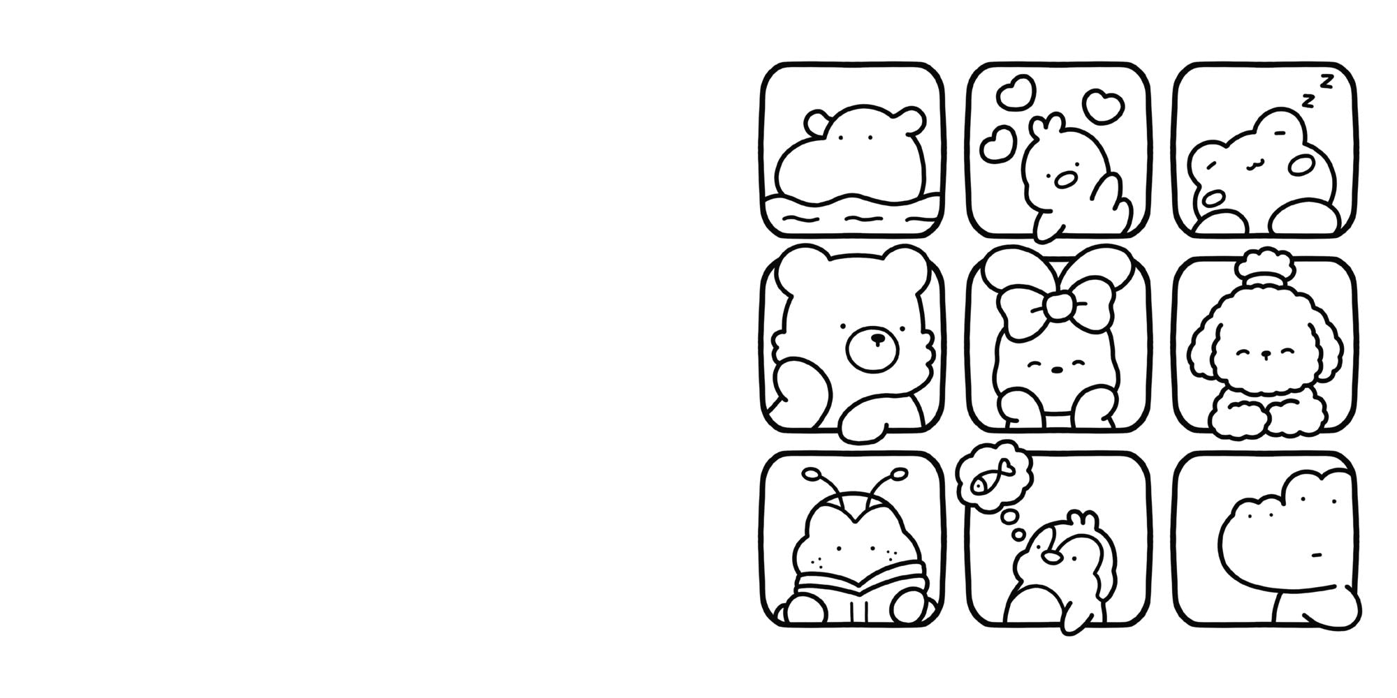 Cozy Friends: Coloring Book for Adults and Kids
