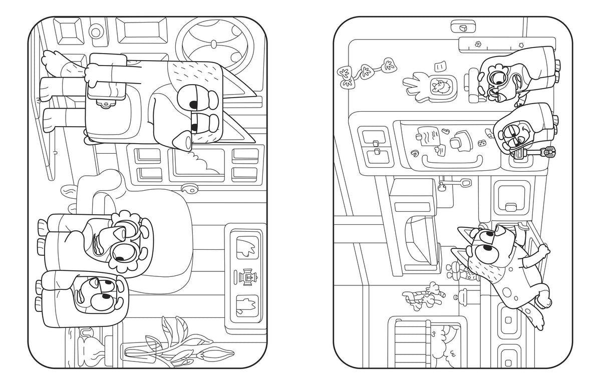 Bluey: Here Come the Grannies: A Coloring Book