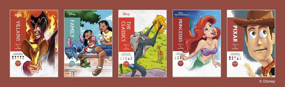 Disney Mystery Coloring: Pixar: A Color by Number Book