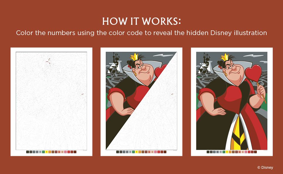 Disney Mystery Coloring: Disney Villains: A Color by Number Book