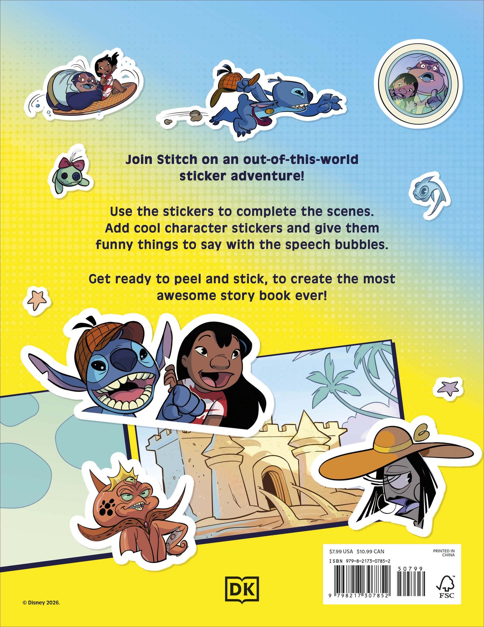 Disney Stitch Story Sticker Book