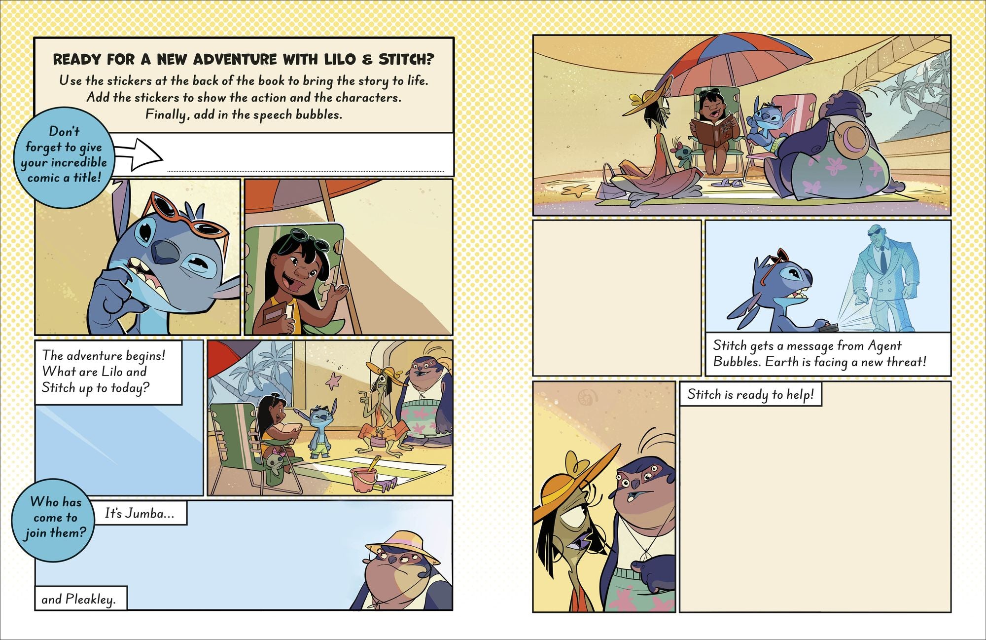 Disney Stitch Story Sticker Book