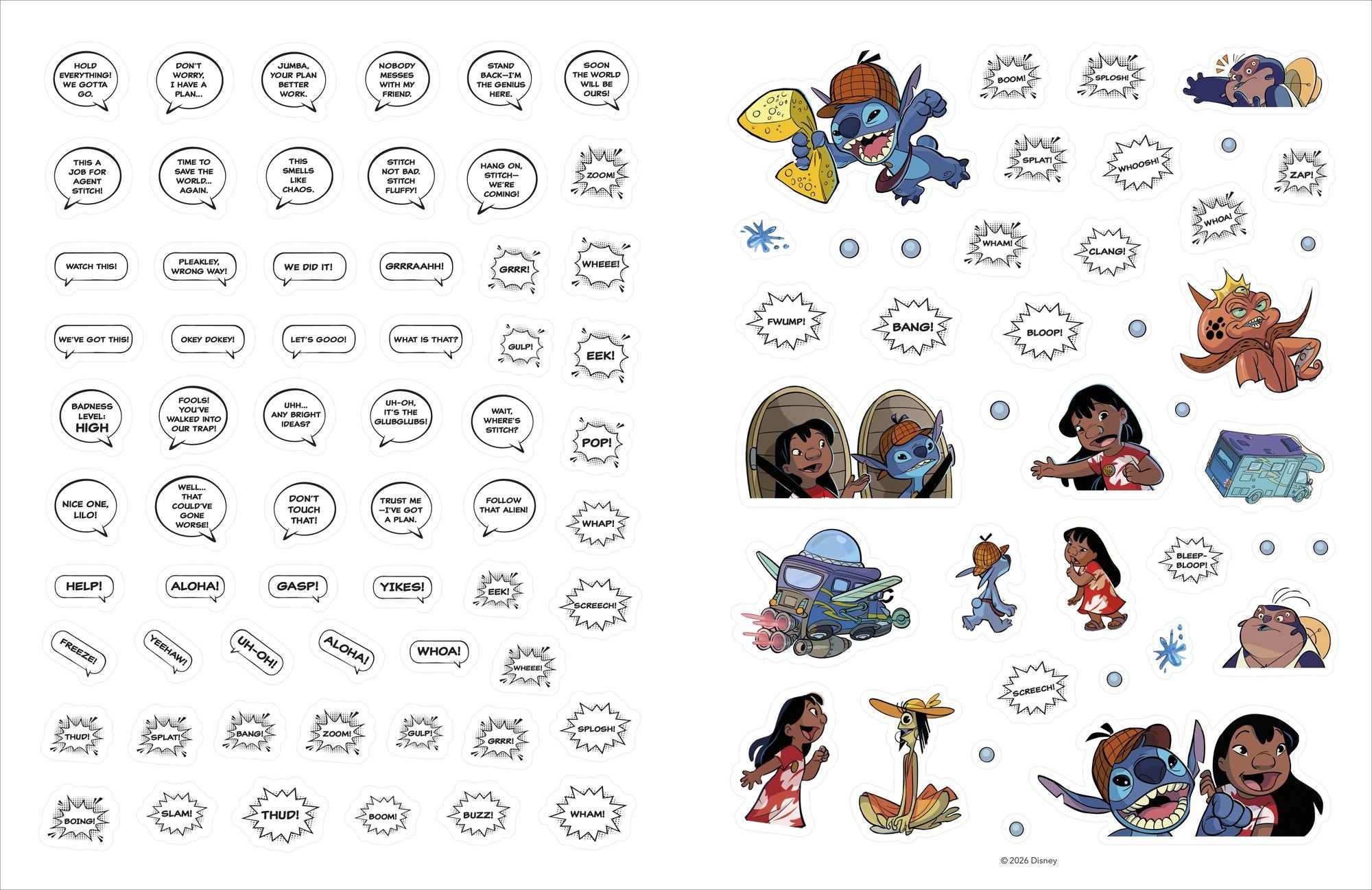 Disney Stitch Story Sticker Book