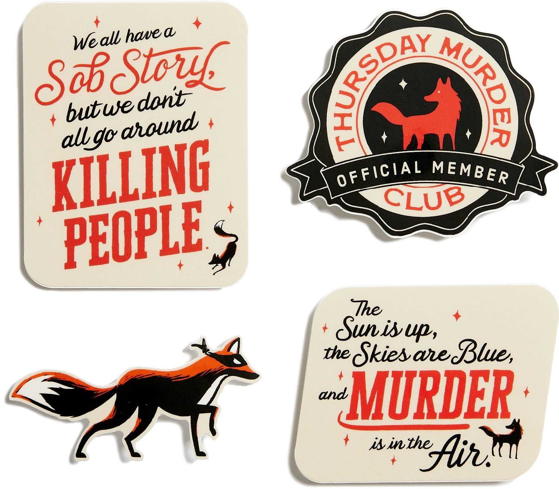 Thursday Murder Club - Sticker Set of 4