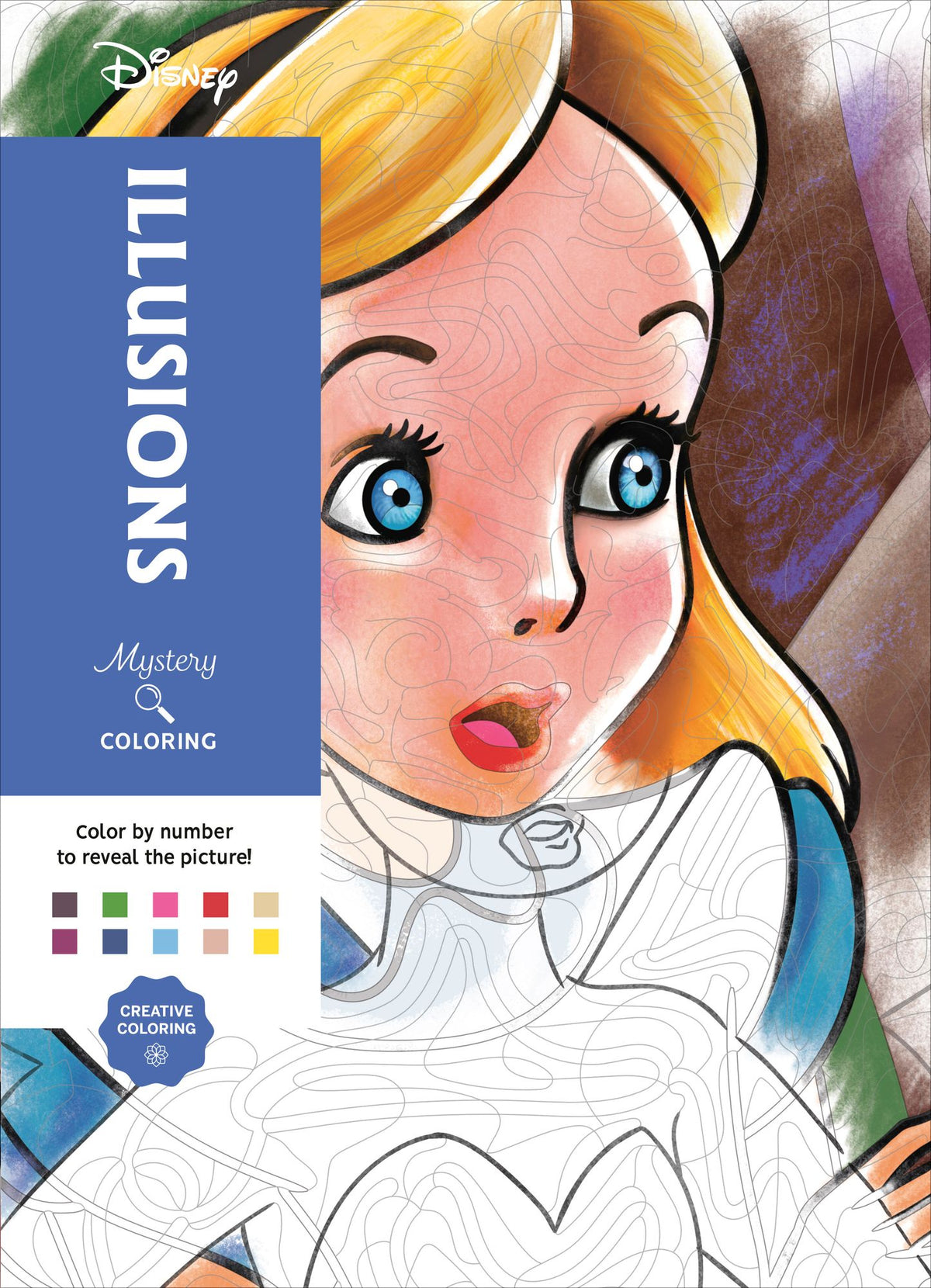 Disney Mystery Coloring: Illusions: A Color by Number Book