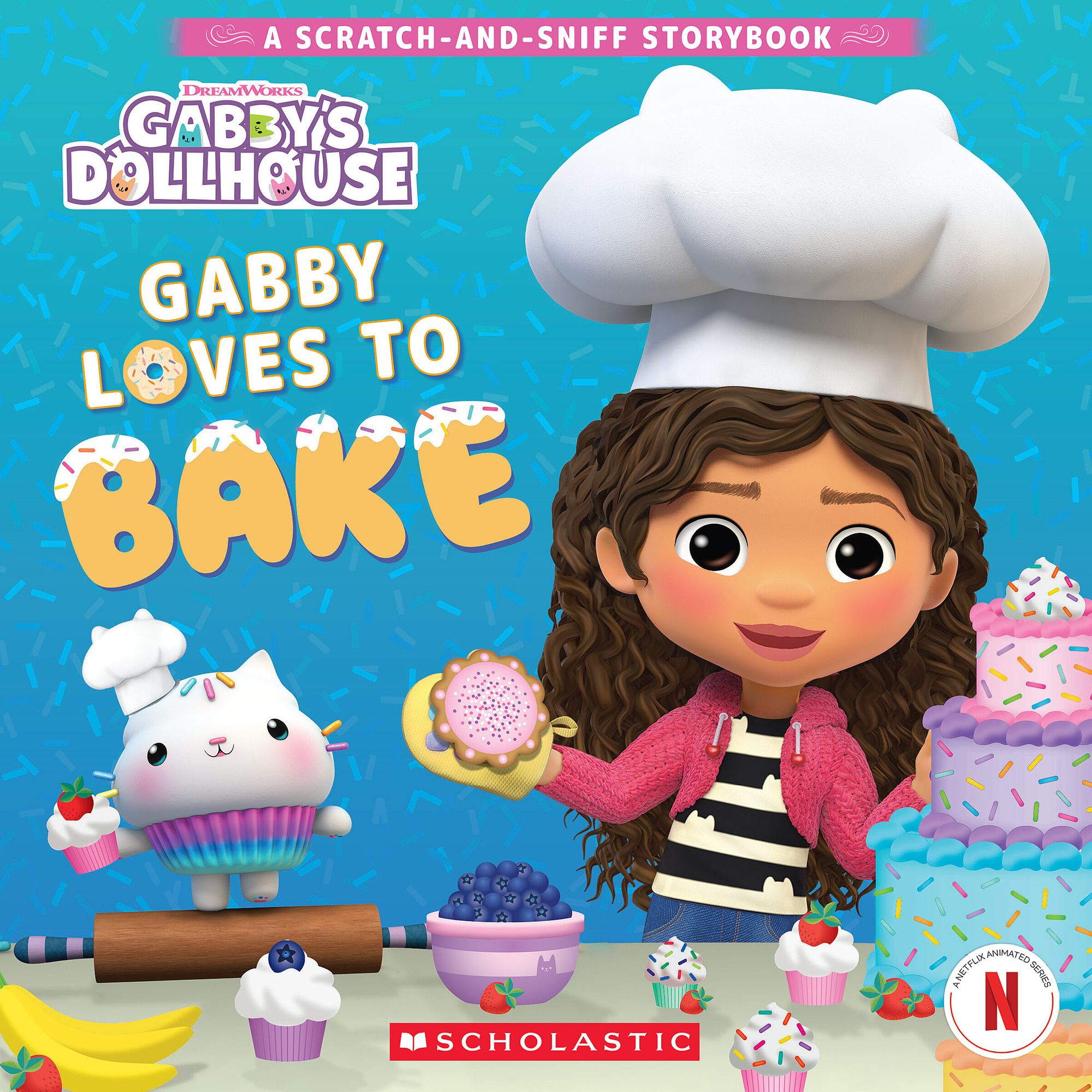 Gabby's Dollhouse: Gabby Loves to Bake (A Scratch-and-Sniff Storybook)