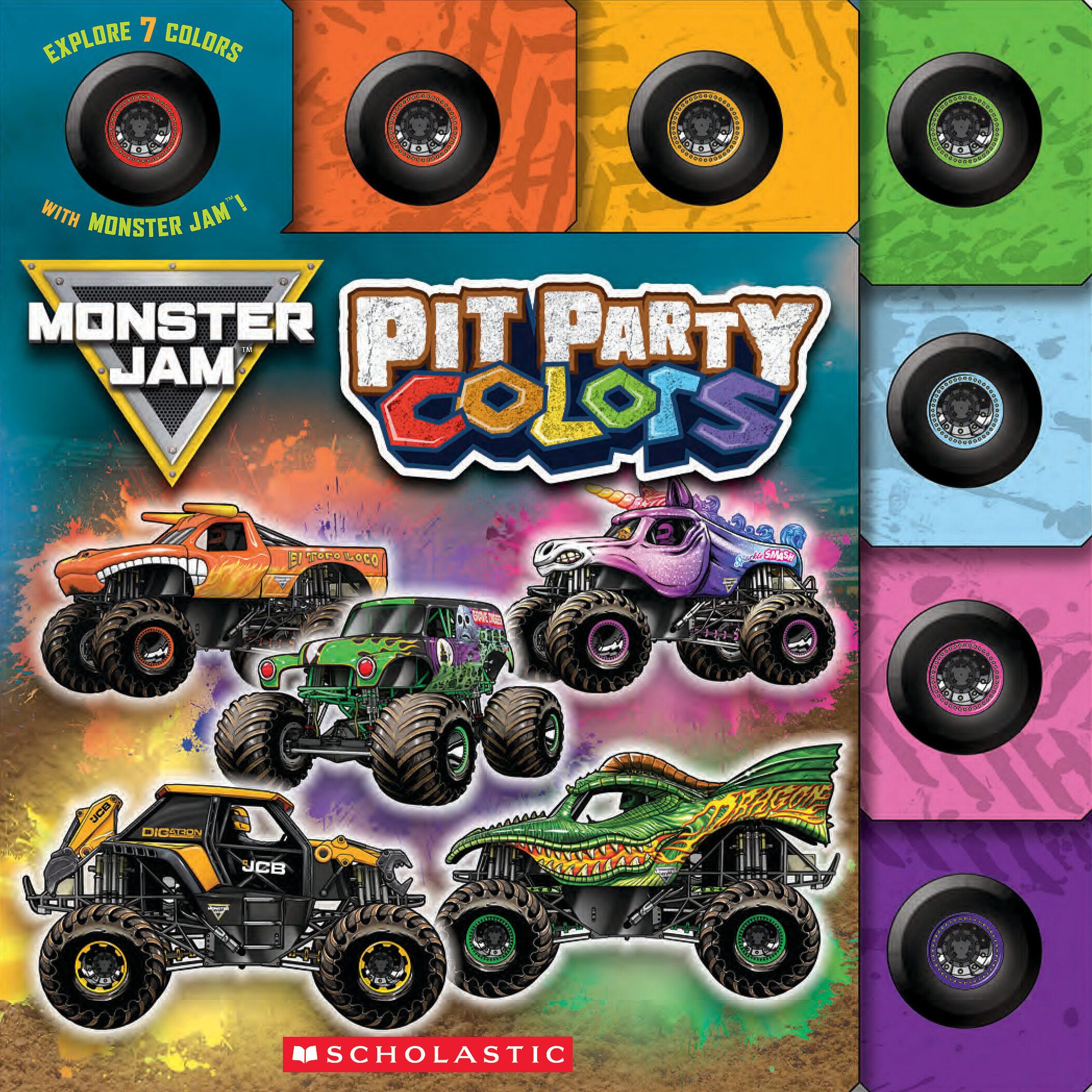 Pit Party Colors (Monster Jam Interactive Board Book with Tabs)