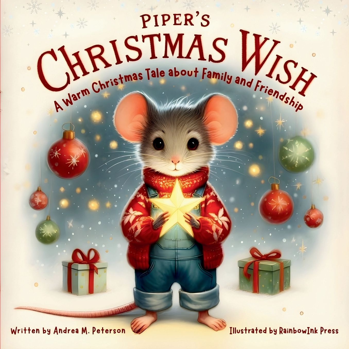 Piper's Christmas Wish - A Warm Christmas Tale about Family and Friendship: Written by Andrea M. Peterson; Illustrated:- A Heartwarming Holiday Picture Book About Kindness, Family and Friendship for Kids Ages 6-9
