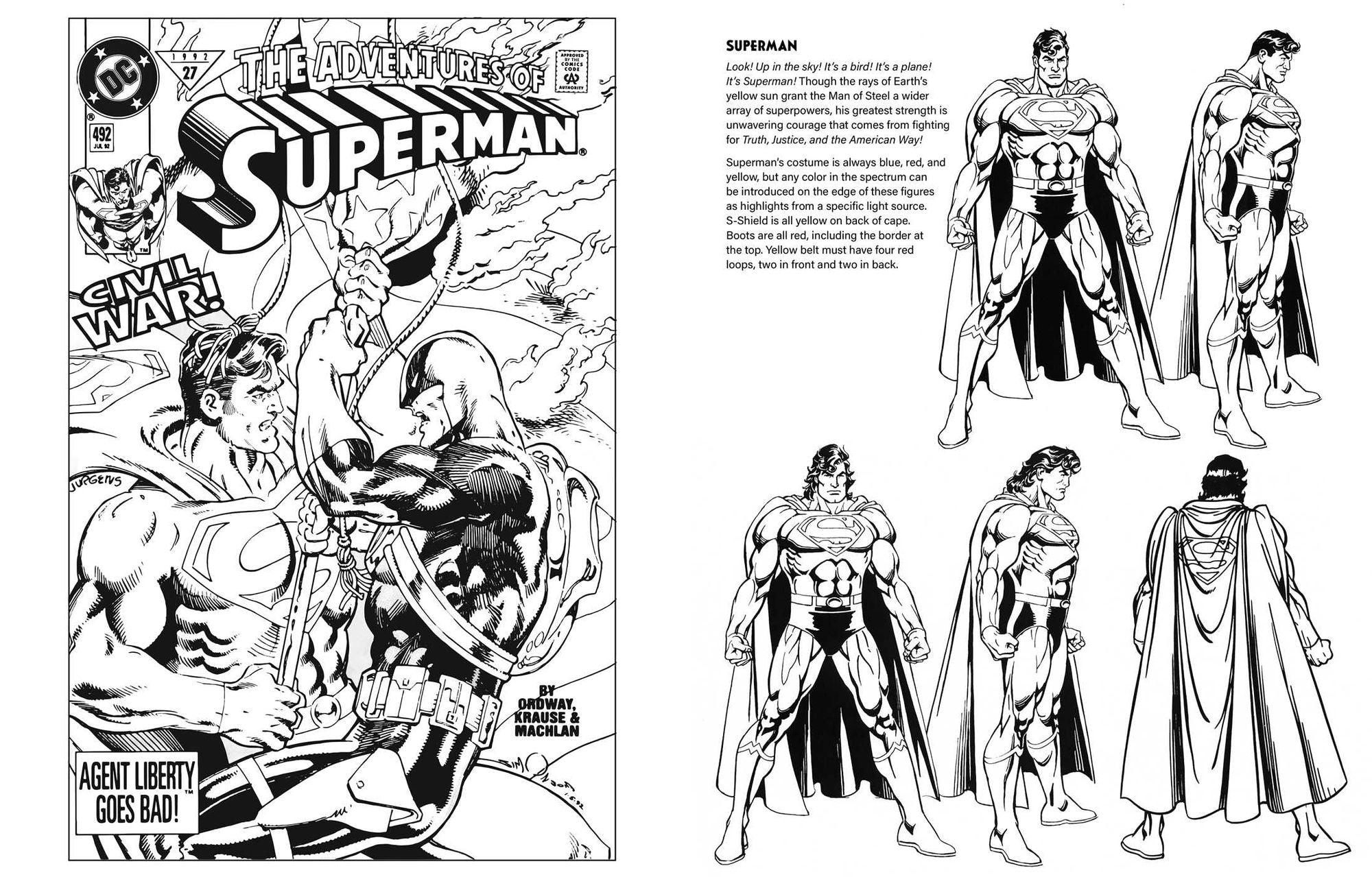 Superman: Ultimate '90s Flashback Official Coloring Book