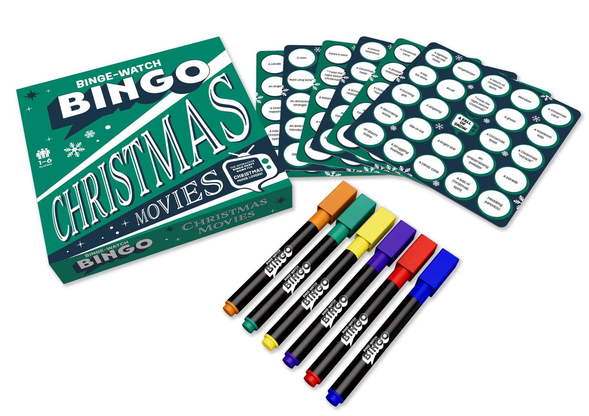 Binge-Watch Bingo: Christmas Movies: A Game for Film & TV Lovers