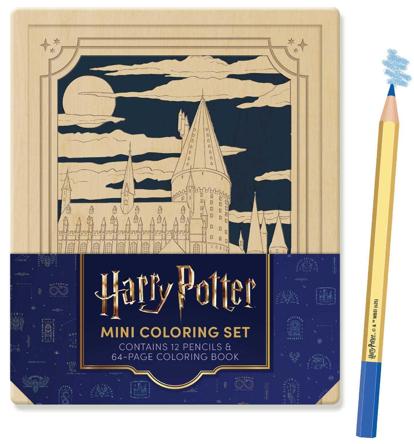 Harry Potter Mini Coloring Set: Contains 64pp coloring book and 12 premium colored pencils