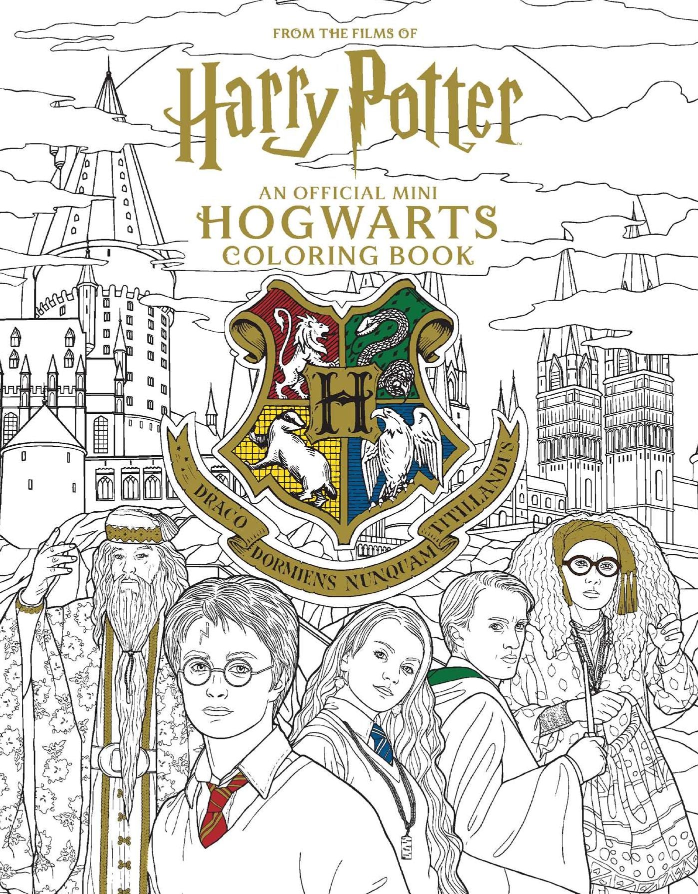 Harry Potter Mini Coloring Set: Contains 64pp coloring book and 12 premium colored pencils