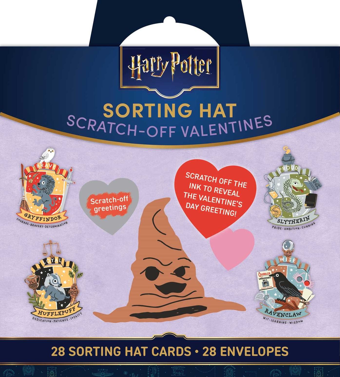 Harry Potter: Sorting Hat Scratch-Off Valentines: School Valentines