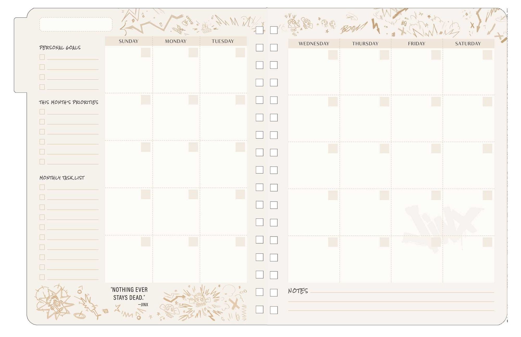Arcane 12-Month Undated Planner