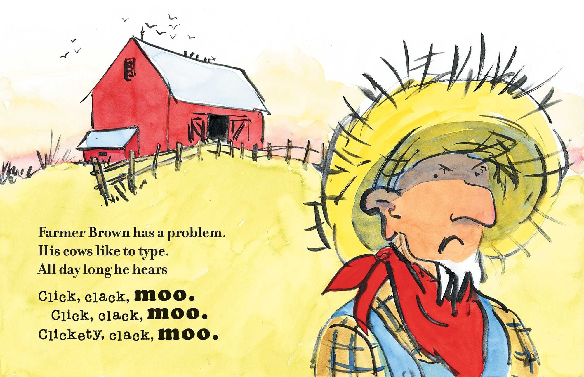 Click, Clack, Moo (25th Anniversary Edition): Cows That Type (Caldecott Honor Book)