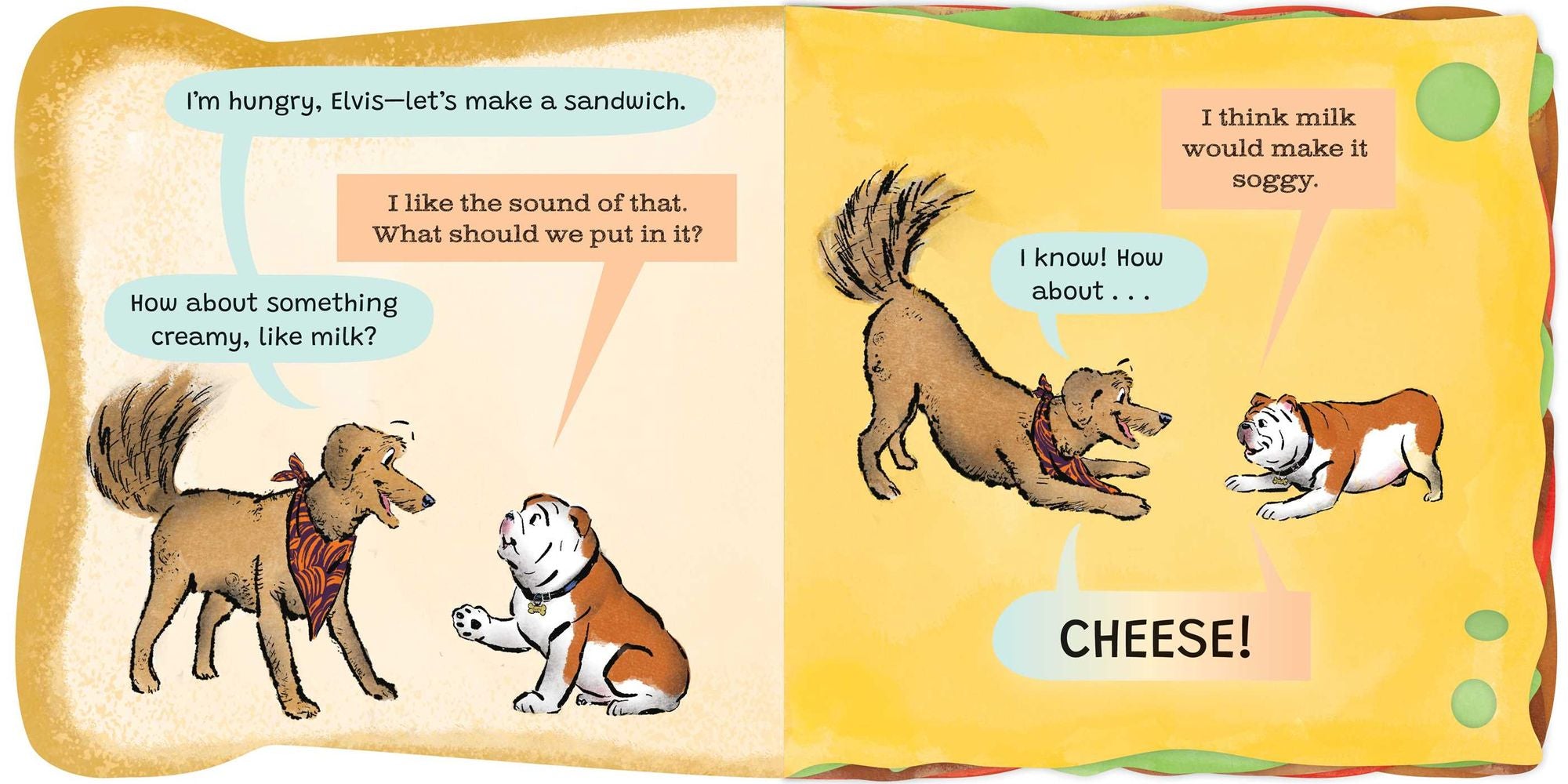 Elvis & Romeo Make a Sandwich