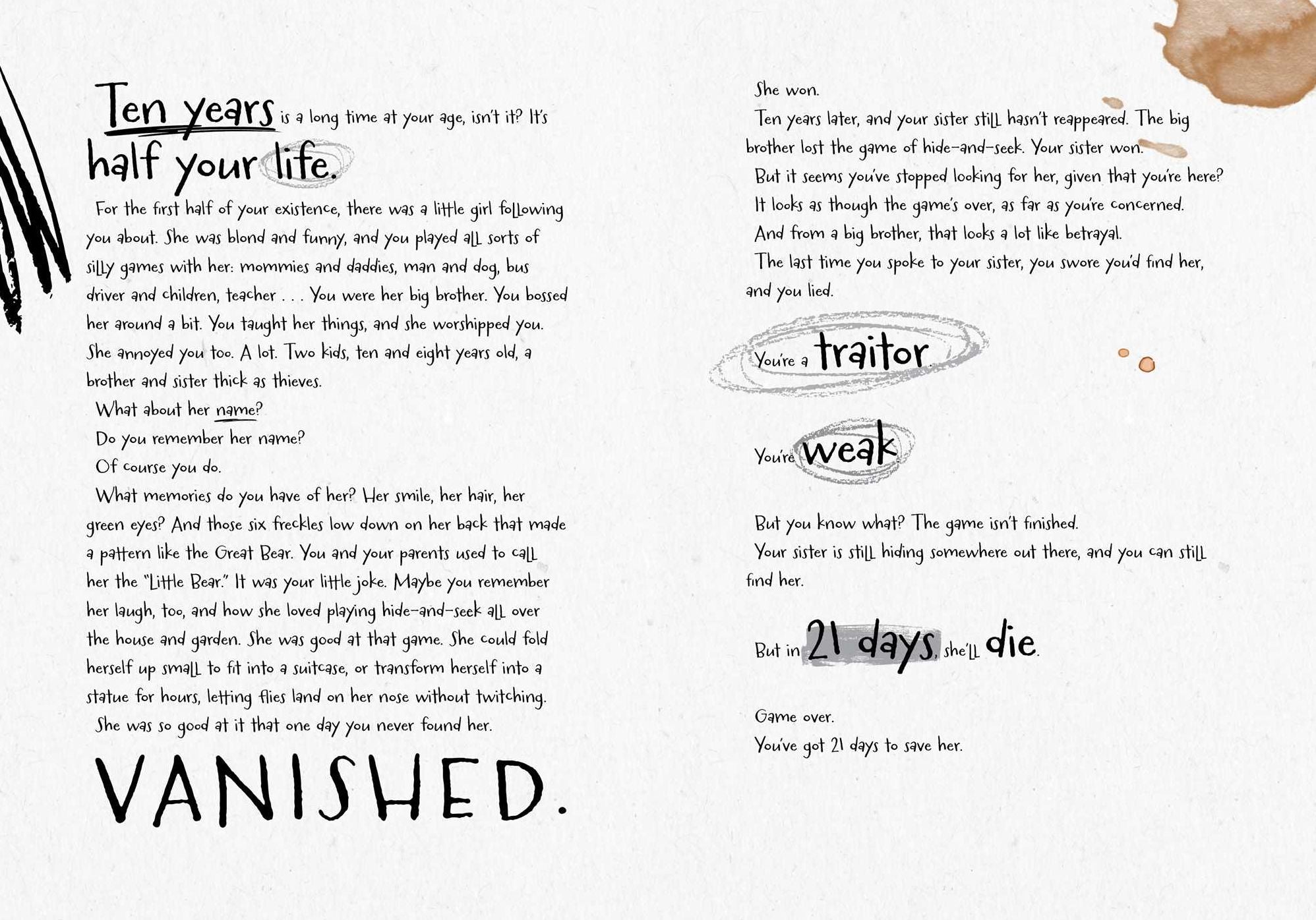 21 Days of Fear: One Day, One Letter