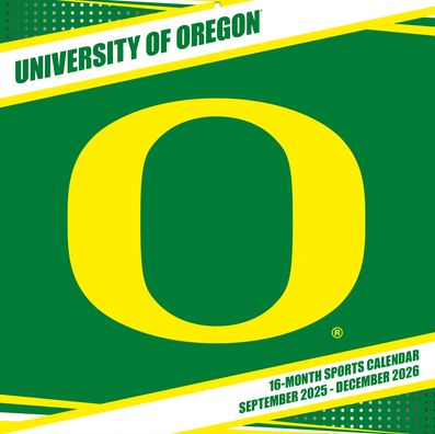 2026 12x12 Team Wall Calendar Oregon Ducks