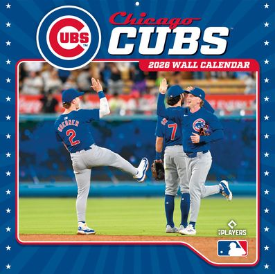 2026 12x12 Team Wall Calendar Chicago Cubs