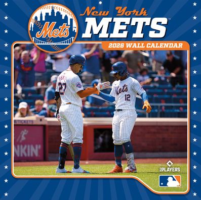 2026 12x12 Team Wall Calendar New York Mets