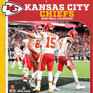 2026 12x12 Team Wall Calendar Kansas City Chiefs