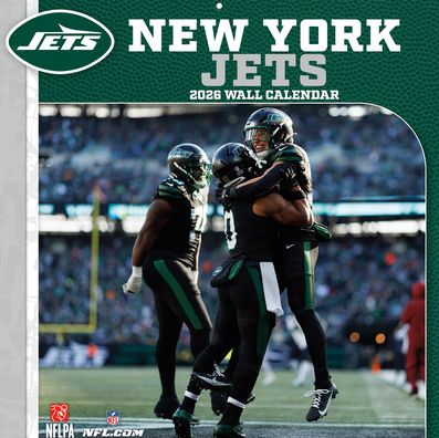 2026 12x12 Team Wall Calendar New York Jets