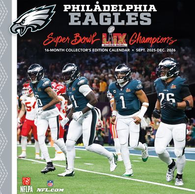 2026 12x12 Team Wall Calendar Philadelphia Eagles