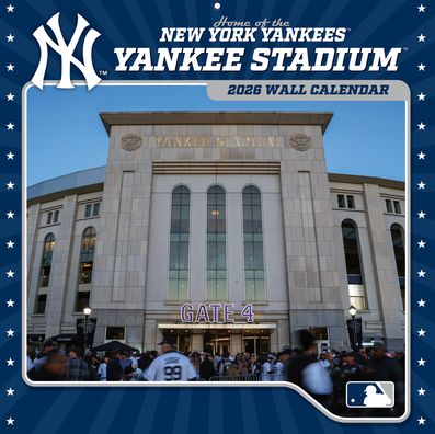 2026 12x12 Stadium Wall Calendar New York Yankees Yankee Stadium