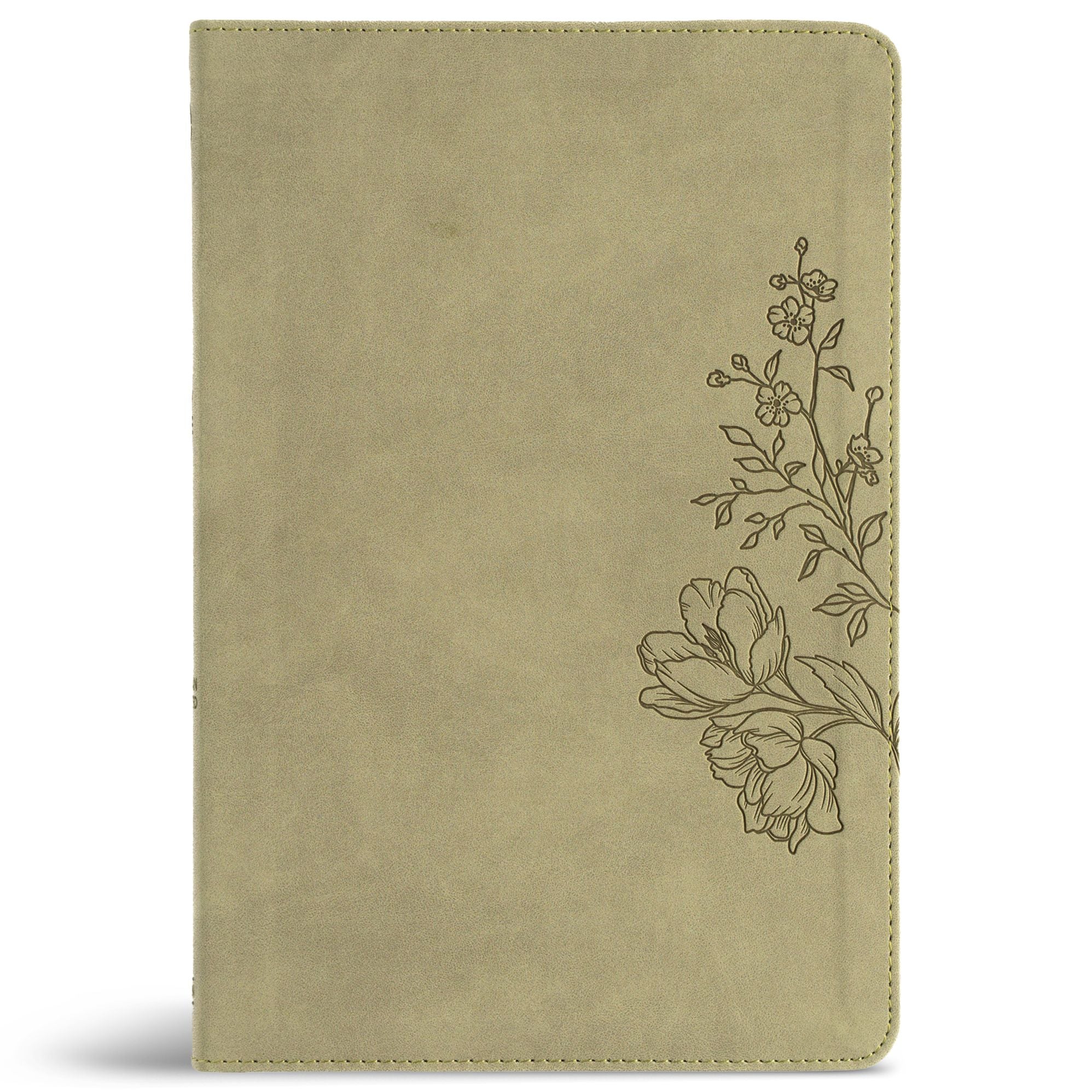 CSB Large Print Thinline Bible, Digital Study Edition, Sage SuedeSoft LeatherTouch