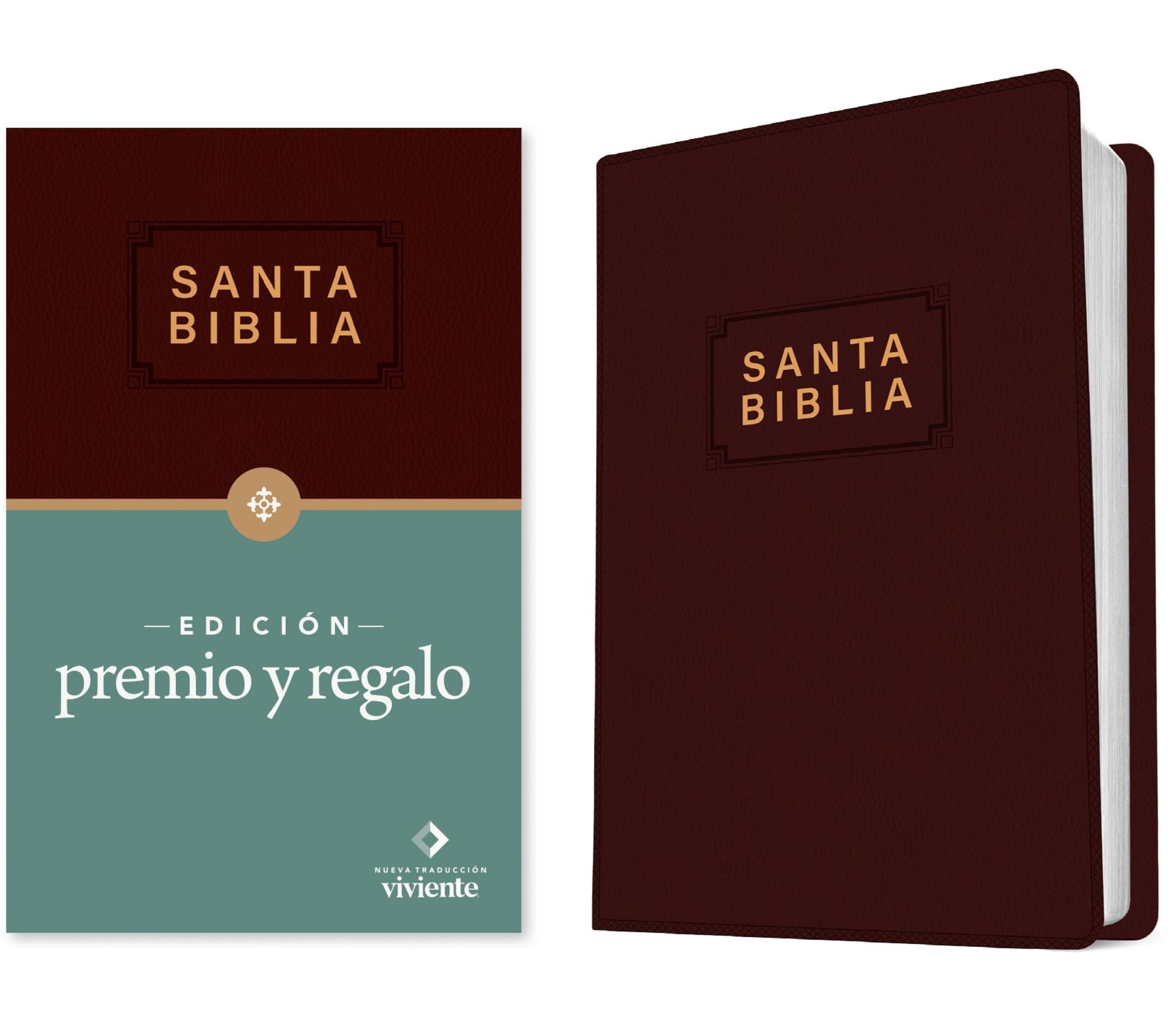 Santa Biblia NTV, Edición premio y regalo (ViniPiel, Vino tinto, Letra Roja)