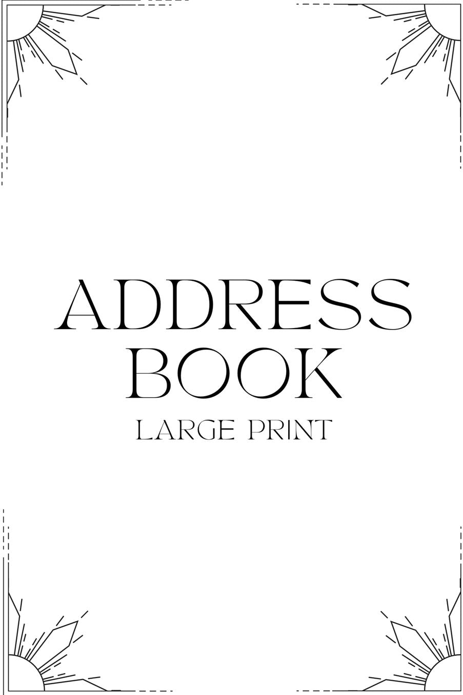 Address Book - Large Print