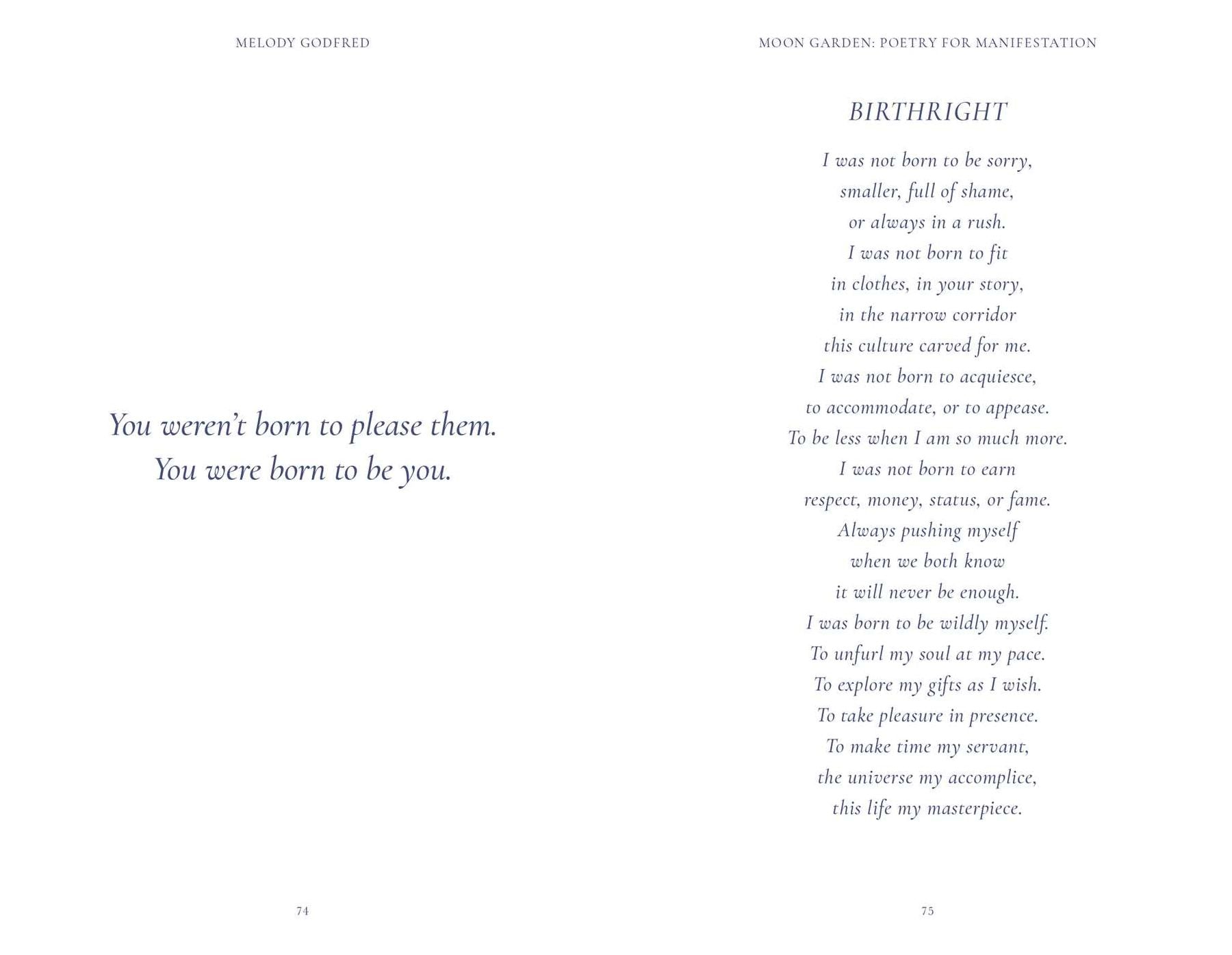 Moon Garden: Poetry for Manifestation