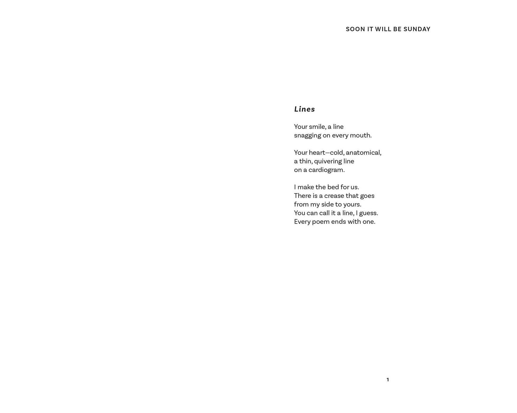 Soon It Will Be Sunday