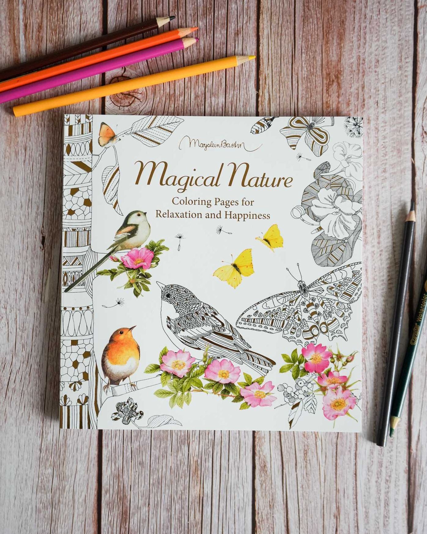 Magical Nature: Coloring Pages for Relaxation and Happiness