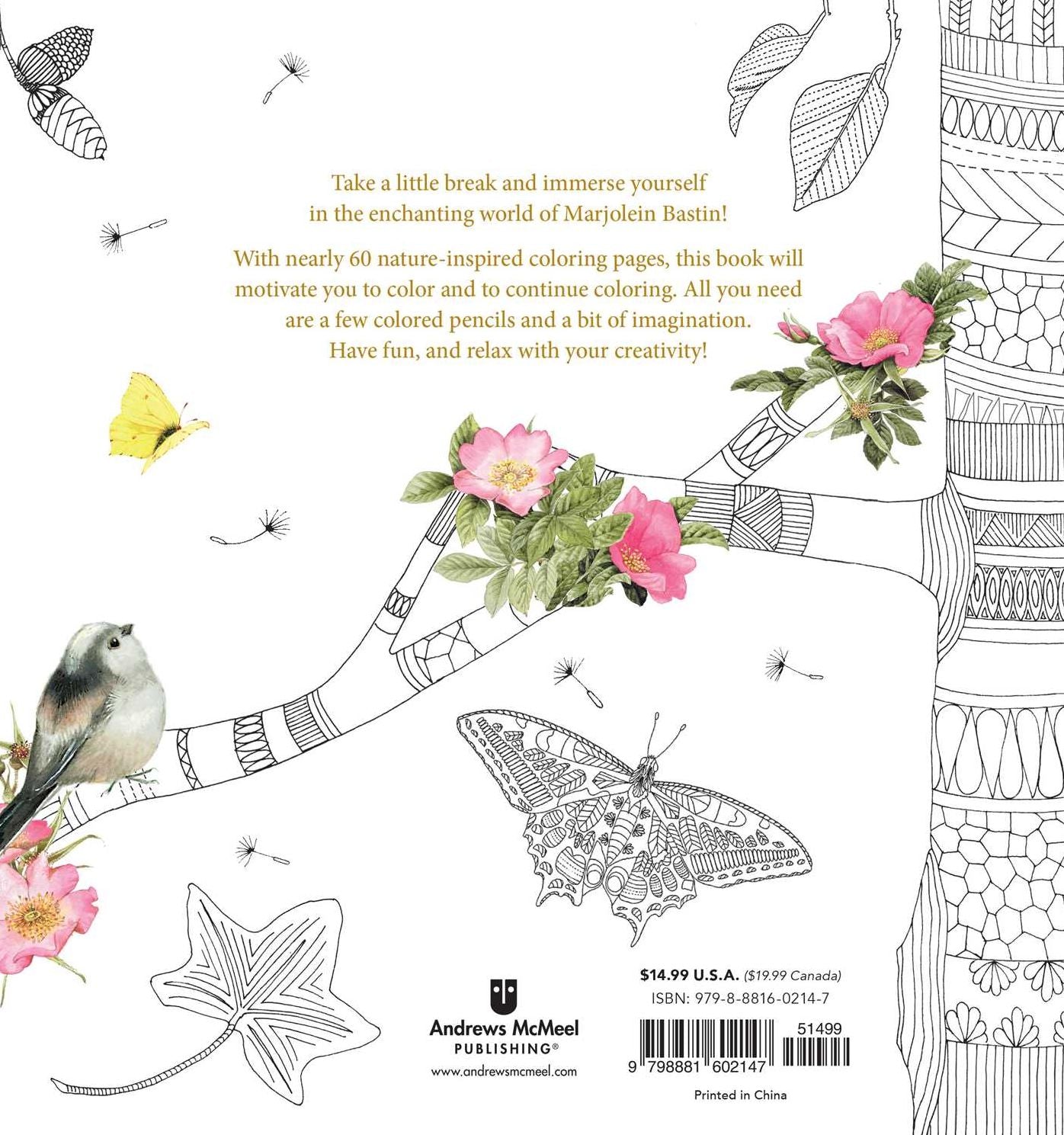 Magical Nature: Coloring Pages for Relaxation and Happiness