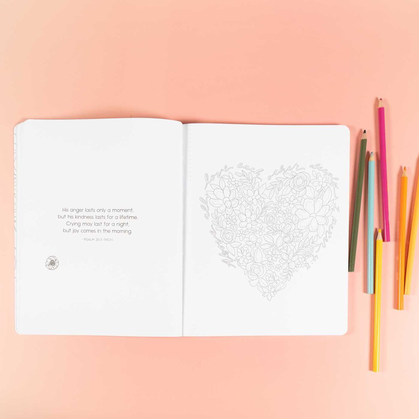 Scriptures and Florals: Life In Full Bloom: Coloring Book