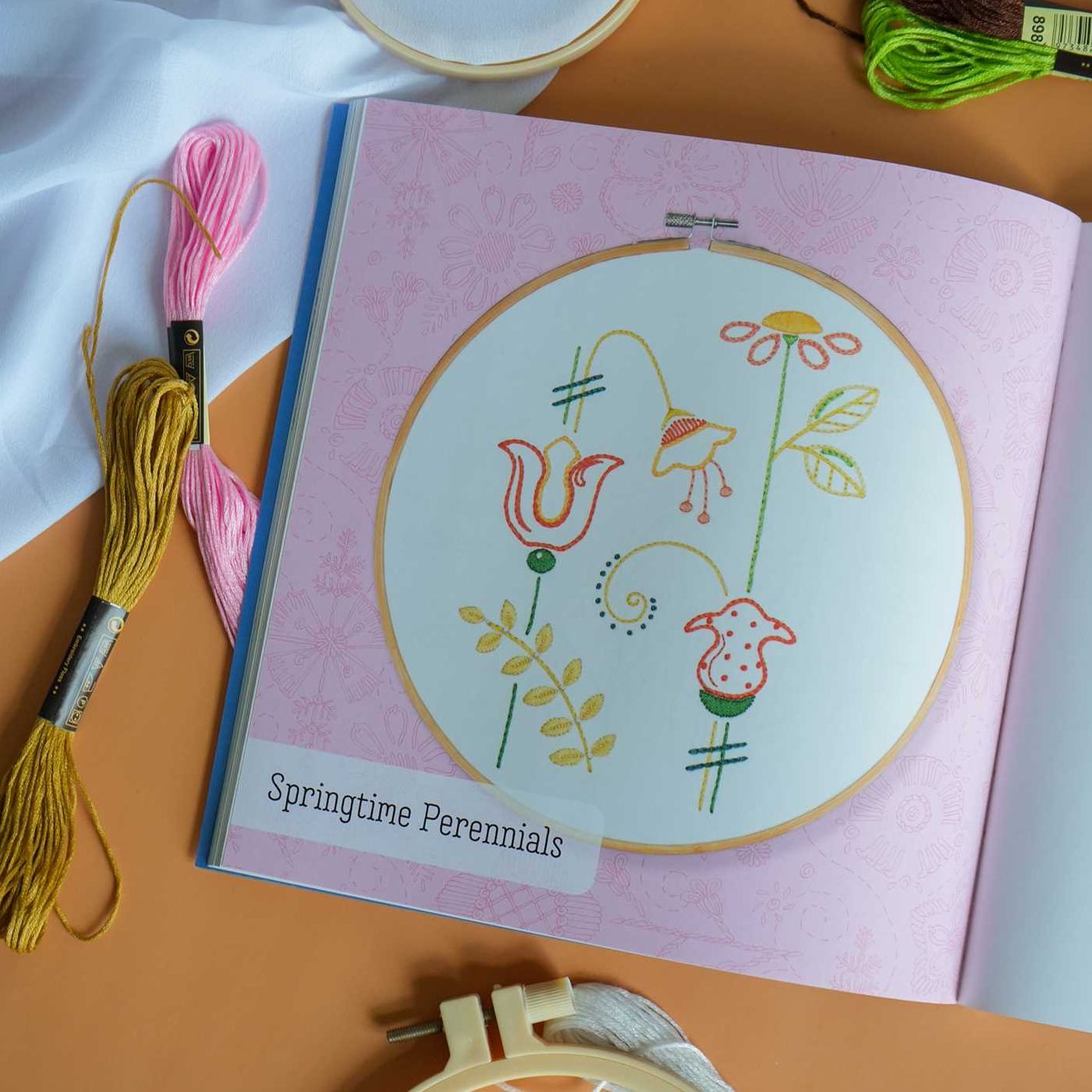 Garden of Stitches: 30 Floral Embroidery Patterns to Brighten Your Day