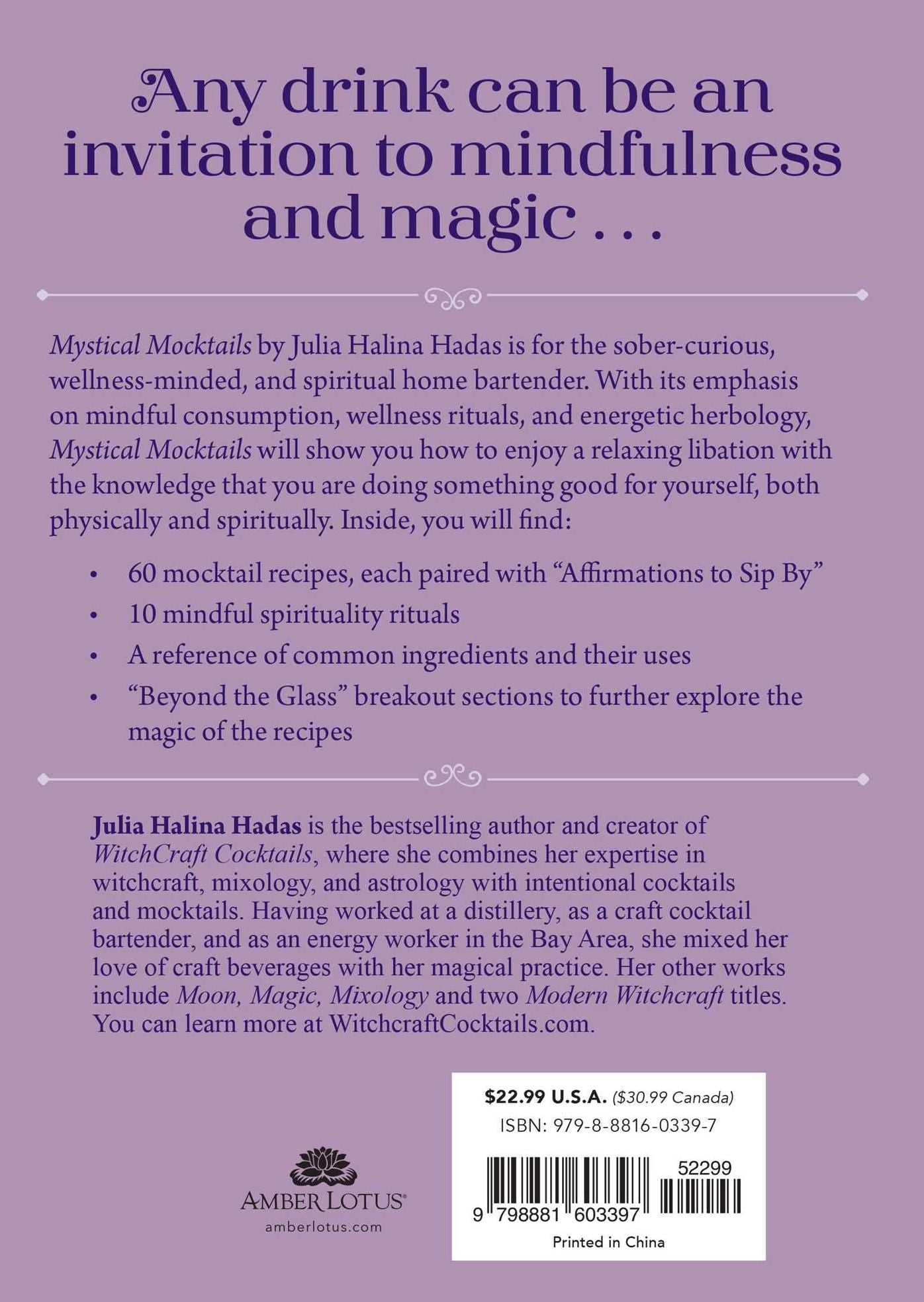 Mystical Mocktails: 60 Nonalcoholic Mindful Recipes, Rituals, and Affirmations