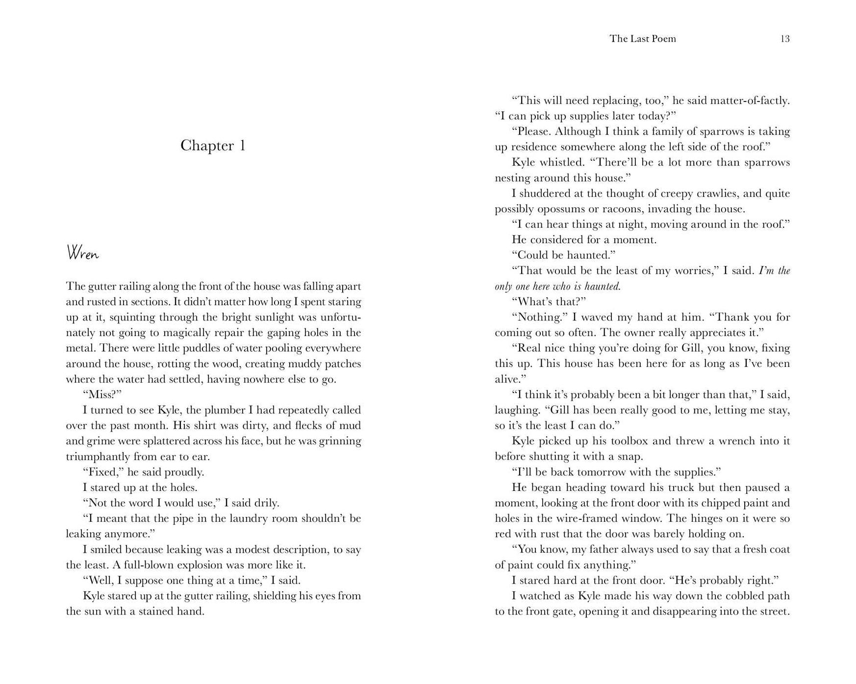 The Last Poem: A Novel