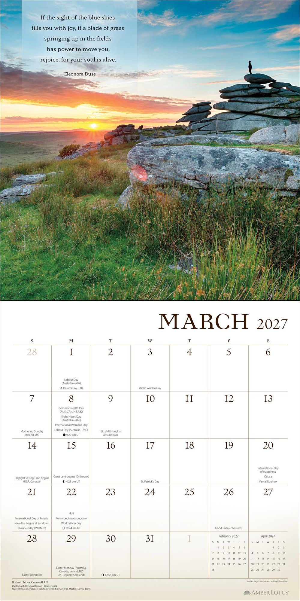 2027 Wanderlust Wall Calendar