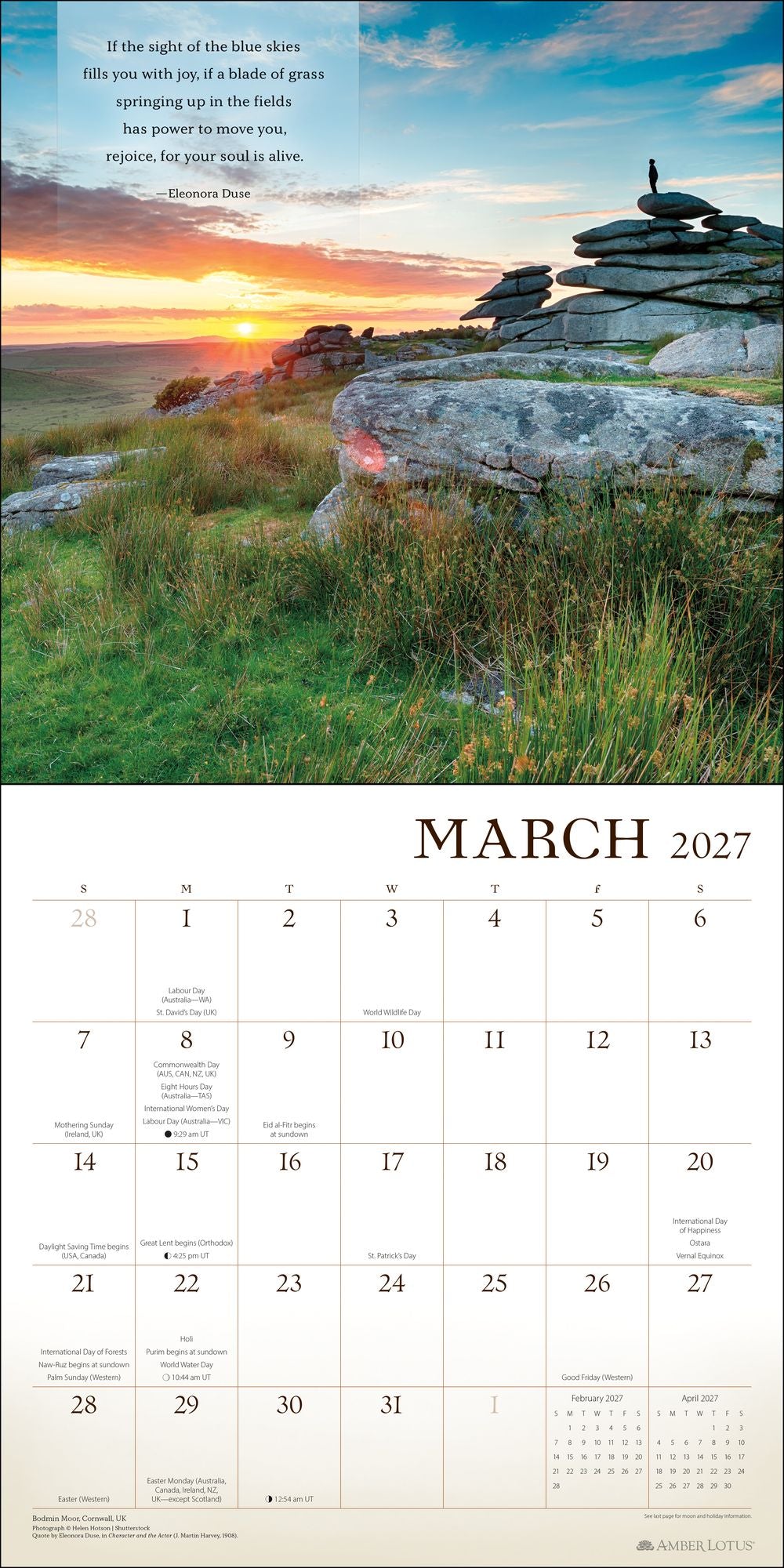 2027 Wanderlust Wall Calendar