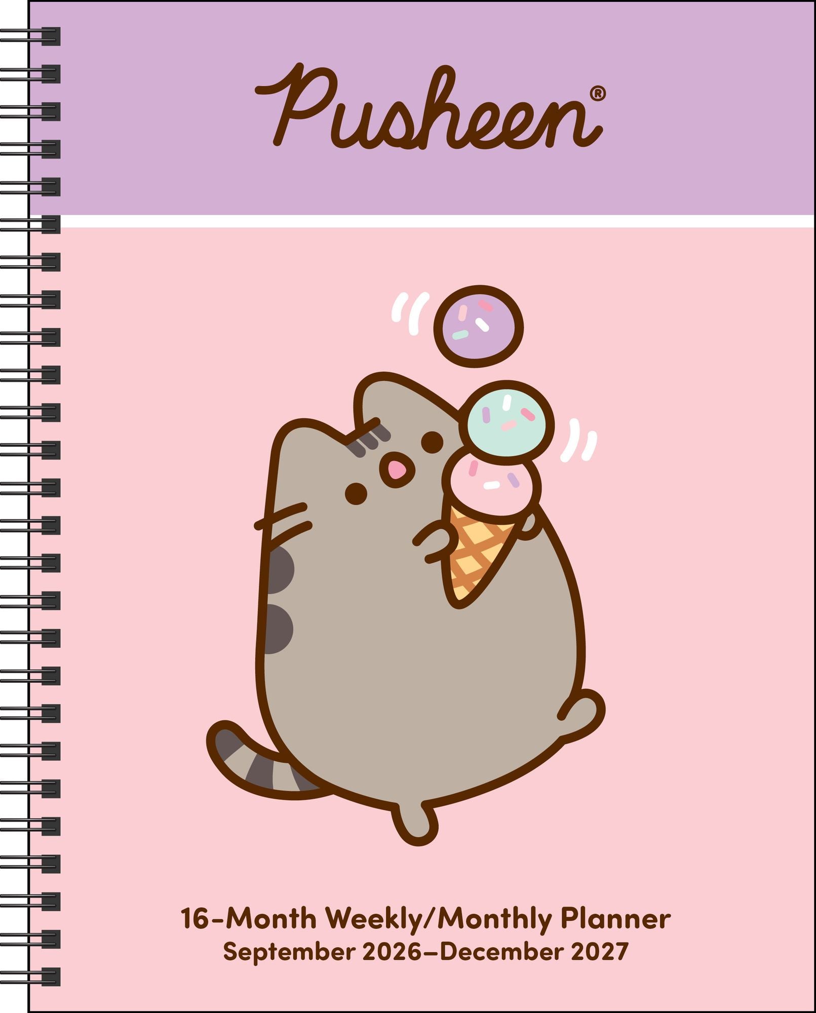 2026-2027 Pusheen 16-Month Monthly/Weekly Planner